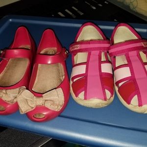 MINI MELISSA NATURINO girl summer shoes size 25-26 or 7.5- 8 US